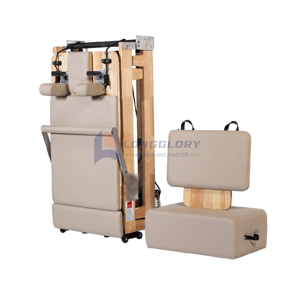 Reformator de Pilates din stejar pliabil