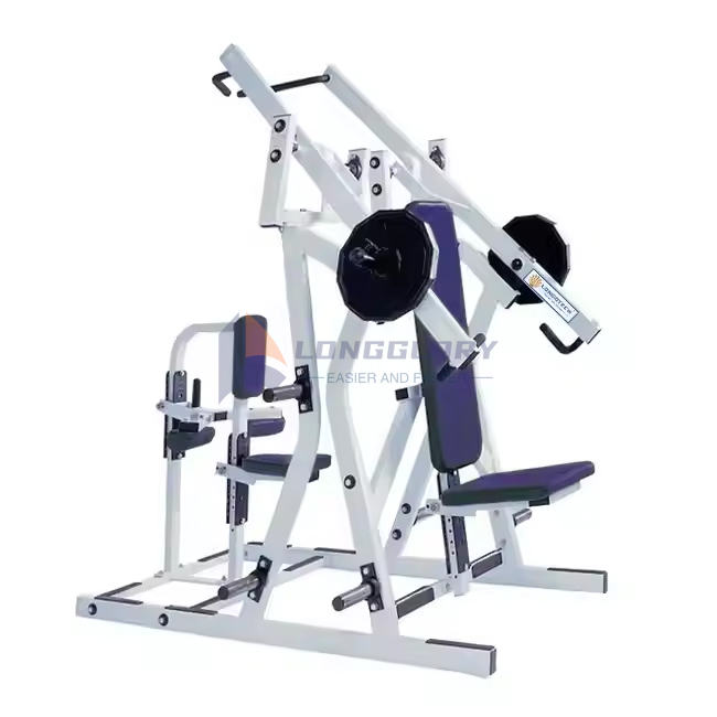 Presă laterală în piept și lat pulldown